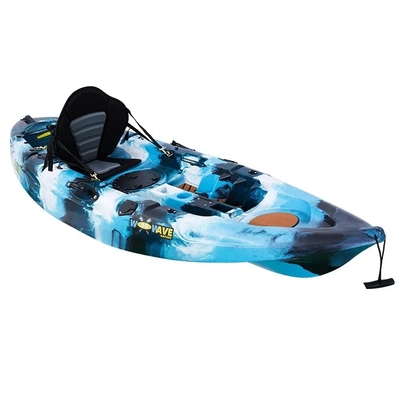 Unisex Woowave Single Seat Plastic Kayak Paddle para pesca e canoagem