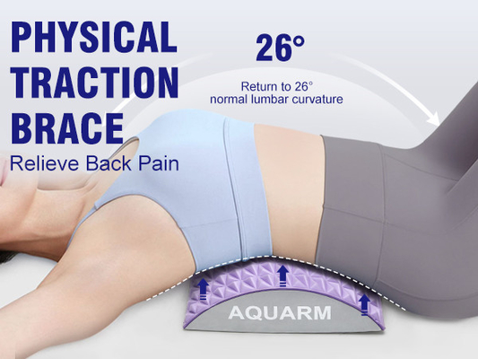 Woowave Roxo de Baixa de costas estendedor para massagem almofada TPE dizer adeus a dor nas costas