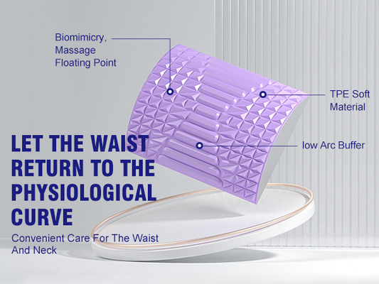 Woowave Roxo de Baixa de costas estendedor para massagem almofada TPE dizer adeus a dor nas costas