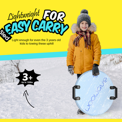 Melhore suas atividades de inverno com o nosso trenó de neve comprimento 53cm peso 130-150lbs