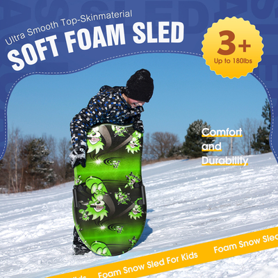 PE Core 36 polegadas espuma Snow Sled para Crianças leve e 1,18lbs peso da prancha