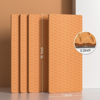 WOOWAVE 4 Pack Pads de Tração Antiderrapante EVA Antiderrapante Pads de espuma Deck Grip Mat com 3M Adesivo Marrom