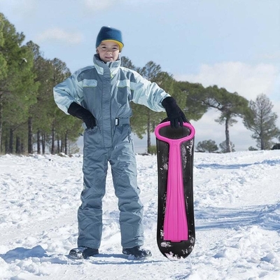 Scooter de neve de 92 cm de comprimento para crianças Sledge de esqui de plástico durável Kick-Scooter dobrável