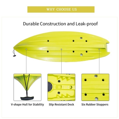 2.1-3m comprimento caiaque rotomoldado fabricado por WOOWAVE LLDPE/HDPE material