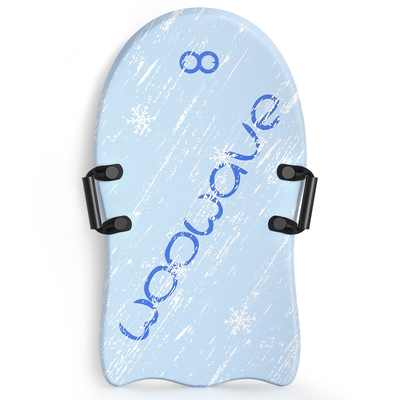 Sledas de neve azuis com duas alças Design de núcleo PE leve e resistente
