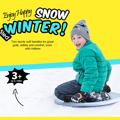 Soft Foam Snow Sled Woowave Custom 21 polegadas Outdoor Snow Scooter para Crianças