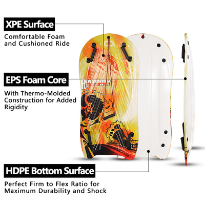 Experimente a alegria da neve com o Woowave Lightweight PE Core Foam Sled Kids Snowboard