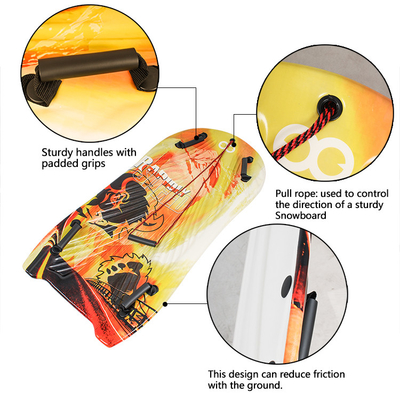 Experimente a alegria da neve com o Woowave Lightweight PE Core Foam Sled Kids Snowboard