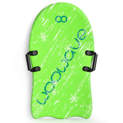 3&quot; Woowave Durável Verde Adultos Snow Ski Sled Melhor Espinhas de Neve para Crianças e Adultos 1&quot; Borda espessura