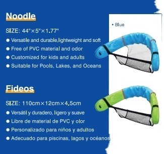Personalizar Logotipo Soft EVA espuma piscina Float Noodle 4,5cm espessura para jogar na água a granel