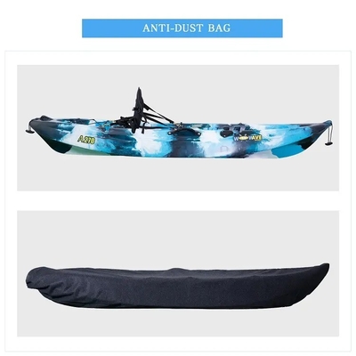 Unisex Woowave Single Seat Plastic Kayak Paddle para pesca e canoagem