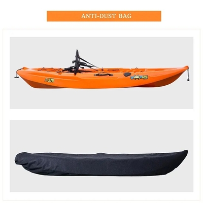 270*78*40cm de HDPE plástico transparente Canoa/Kayak para esportes aquáticos e pesca no oceano