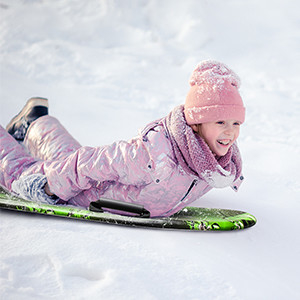 Peso do piloto 180-200lbs 36 polegadas durável XPE espuma de neve trenó para esportes ao ar livre de inverno