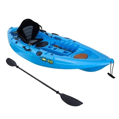 Single LLDPE Kayak de plástico Canoas de pesca Paddle Ocean Kayak para desempenho inigualável