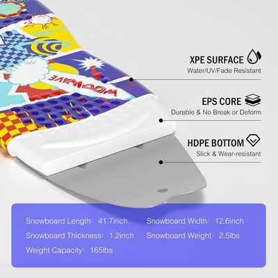 XPE Snow Sled Natal Sledge espuma Sleds de neve para crianças Diversão e atividade de inverno seguro