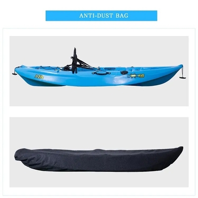 Single LLDPE Kayak de plástico Canoas de pesca Paddle Ocean Kayak para desempenho inigualável