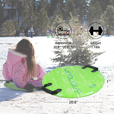 Experimente a emoção do inverno com o nosso trenó redondo de snowboard de 21 polegadas