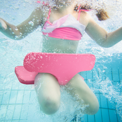 Floats de piscina TPE rosa dobrável para crianças Woowave Design de natação Assento de sela de água