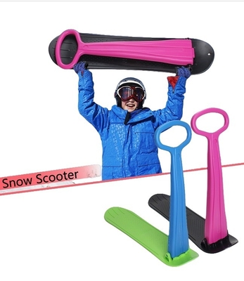 Scooter de trineio de neve de plástico Snowboard de esqui dobrável para esportes de inverno 36 * 32 * 10 polegadas Tamanho