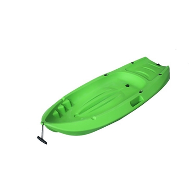 Sente-se no topo barco de caiaque canoa pesca barco de remo para crianças porta de vara de pesca cores azul