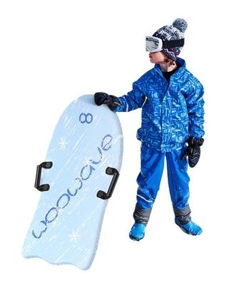 Sledas de neve de 36 polegadas para crianças Ski Kid Sledas de neve com duas alças Leve e núcleo PE