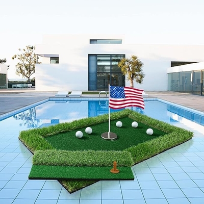 Transforme a sua piscina num campo de golfe com o Woowave EVA Floating Green Mat Game Set