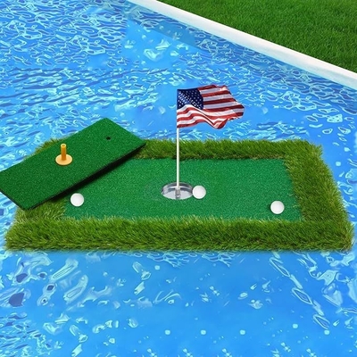 Transforme a sua piscina num campo de golfe com o Woowave EVA Floating Green Mat Game Set