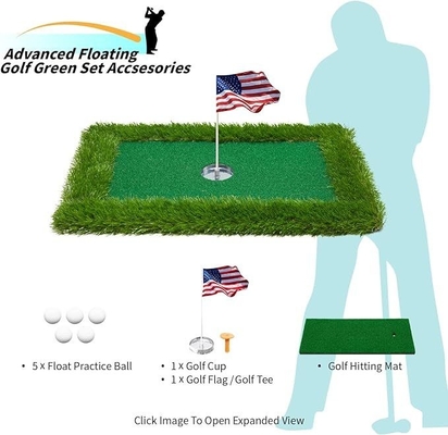 Transforme a sua piscina num campo de golfe com o Woowave EVA Floating Green Mat Game Set