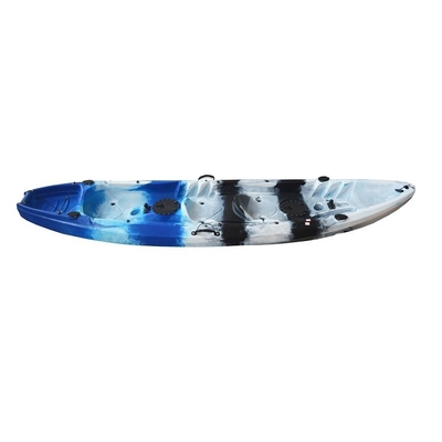 Canoa de pesca/caiaque duplo com suportes de vara de pesca camuflados ou personalizados