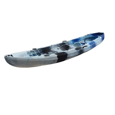 Canoa de pesca/caiaque duplo com suportes de vara de pesca camuflados ou personalizados