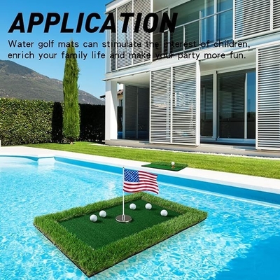 Grão de golfe flutuante personalizado para piscinas Impressão de transferência de calor e tapetes de colocação de logotipos OEM