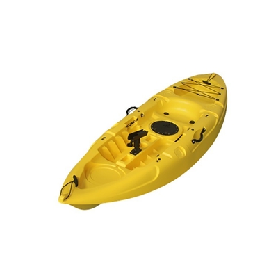 1 pessoa sentada no topo do caiaque 2,7m de comprimento Material LLDPE/HDPE Ideal para pesca