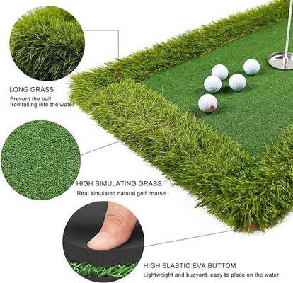 Jogos aquáticos para crianças e adultos com impressão a laser de logotipo Golf flutuante verde
