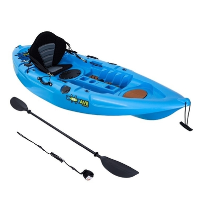 Experimente o melhor barco com o Woowave, um caiaque de pesca de 2,7 metros sem inflável.