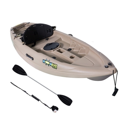 Max Paddlers 1 Woowave Rotomolded Boat Caiaque de pesca com remos Material de casco de LLDPE
