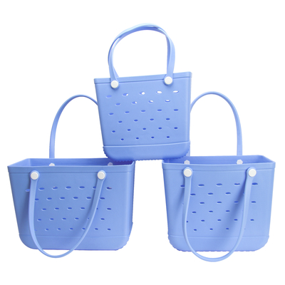 Saco de praia EVA para piscina Fun Woowave de borracha Mulheres Crianças Saco de armazenamento pequeno Tote