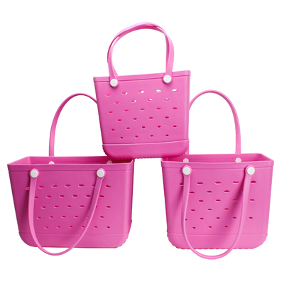 Bolsa de praia obrigatória WOOWAVE Tote EVA à prova d'água com espuma de borracha e silicone