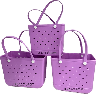 Bolsa de praia obrigatória WOOWAVE Tote EVA à prova d'água com espuma de borracha e silicone