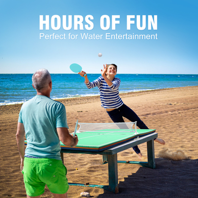 Logotipo OEM 2024 Water Play Game Set Float EVA Mesas de pingue-pongue Tênis para piscina ao ar livre