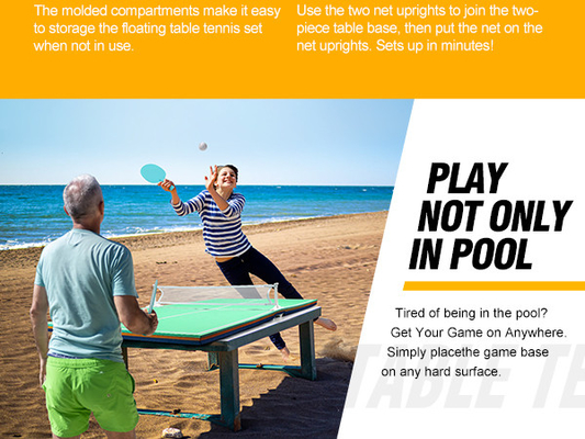 EVA Floating Table Tennis Set para Pool Beach Water Party Sport Game Estilo móvel
