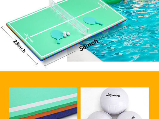 EVA Floating Table Tennis Set para Pool Beach Water Party Sport Game Estilo móvel