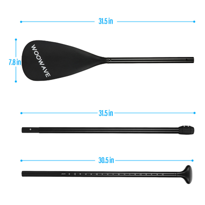 3 peças Woowave Alumínio inflável Soup Paddle com Design leve e ajustável