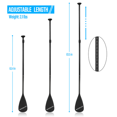 3 peças Woowave Alumínio inflável Soup Paddle com Design leve e ajustável