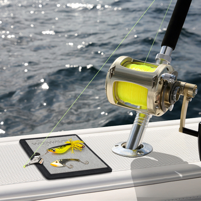Espessura inferior a 10 mm WOOWAVE Pad de gancho de peixe impermeável personalizado para entusiastas da pesca