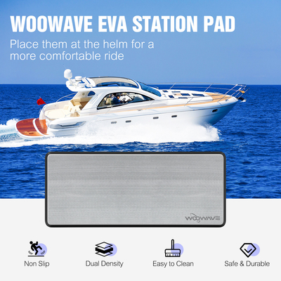 23'*8' Marinha Grau EVA Deck Grip Mat Custom Antiderrapante Pad de passo à prova d'água por WOOWAVE