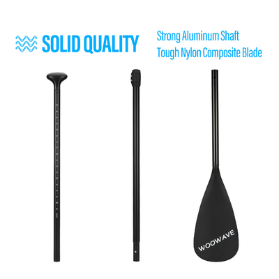 2.1lbs Woowave 3 Piece SUP Paddle Board Boat Carbon Fiber Paddle Oar para Caiaque de pesca