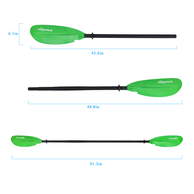 Paddles de caiaque ajustáveis unisex para turismo pesca e barco remo aplicável a todos