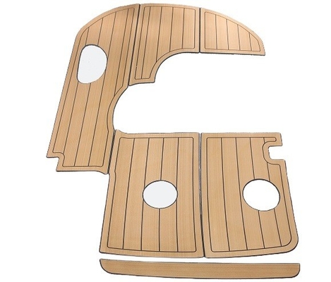 2400mm * 800mm Woowave Decking de barco moderno Design personalizado com adesivos 3M