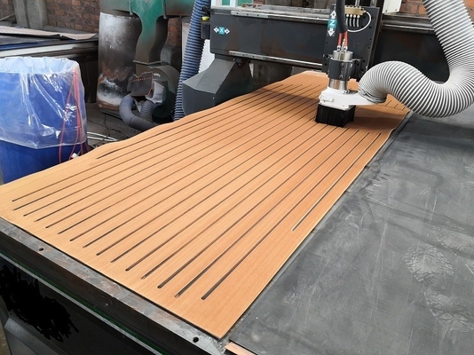 2400mm * 800mm Woowave Decking de barco moderno Design personalizado com adesivos 3M