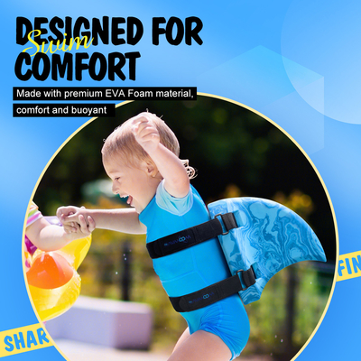 Blue EVA Float Produto Iniciante Kick Board Treinador de Natação com Cintos Ajustáveis